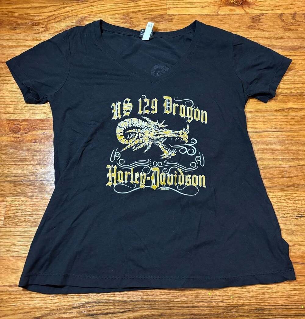 Harley-Davidson US 129 Dragon T-Shirt Black Size XL